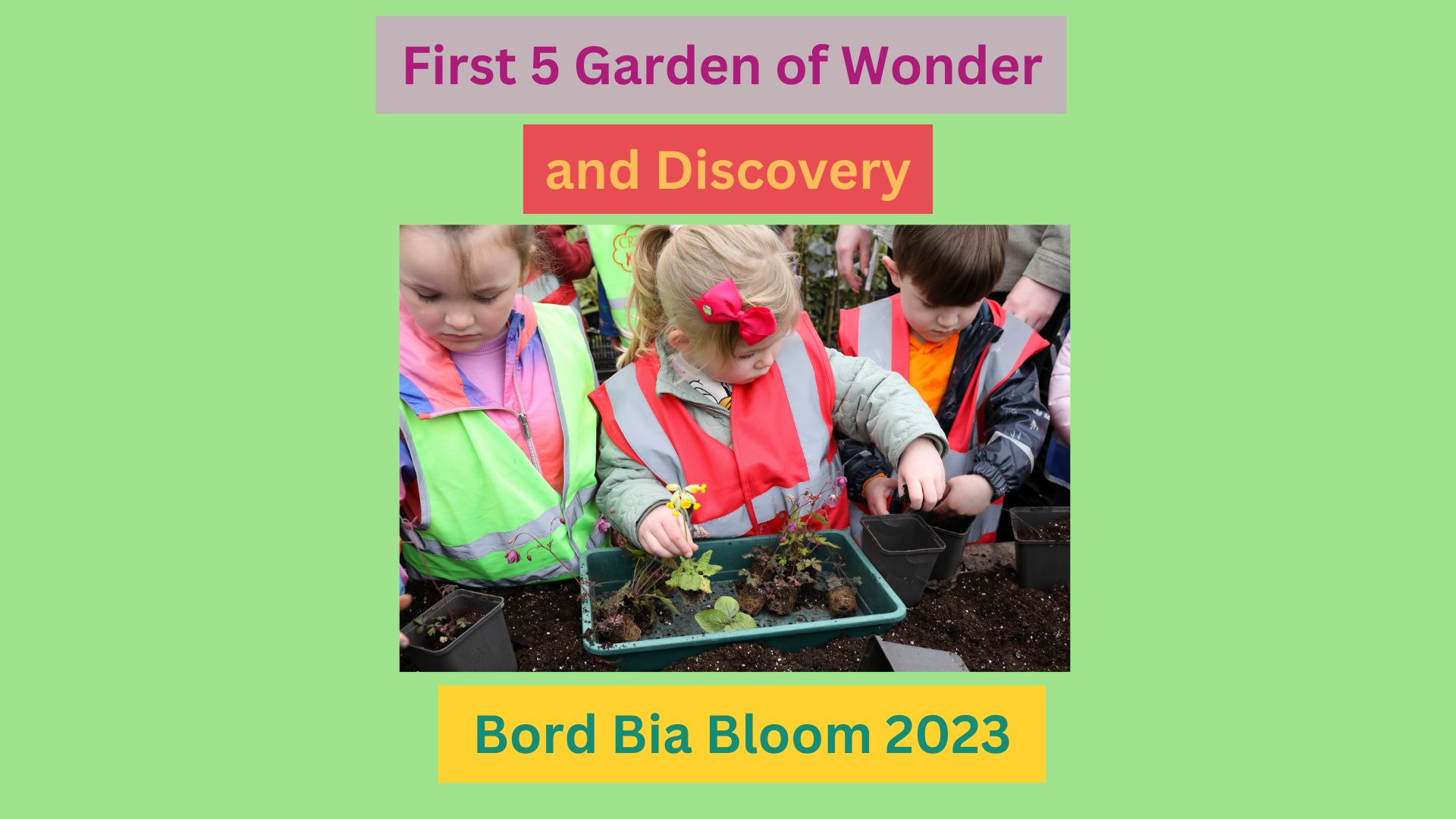<strong>First 5 Garden of Wonder and Discovery at Bord Bia Bloom 2023</strong>